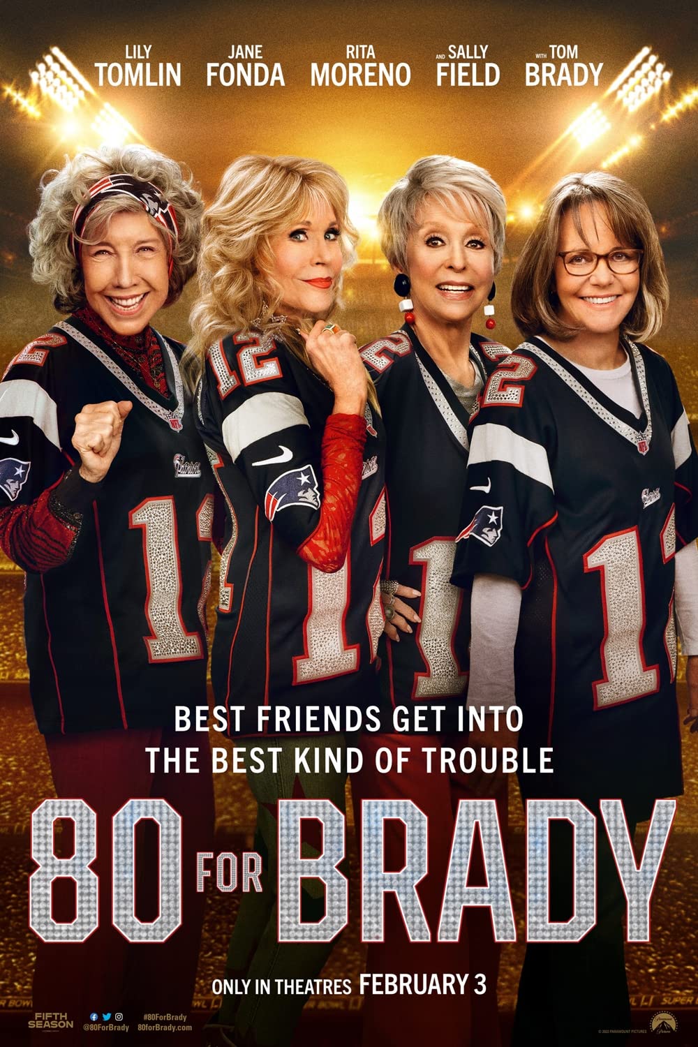 80 For Brady (2023) 720P Bluray X264 Esub [Dual Audio][Hindi 5 1 English 5 1] -Mkvc