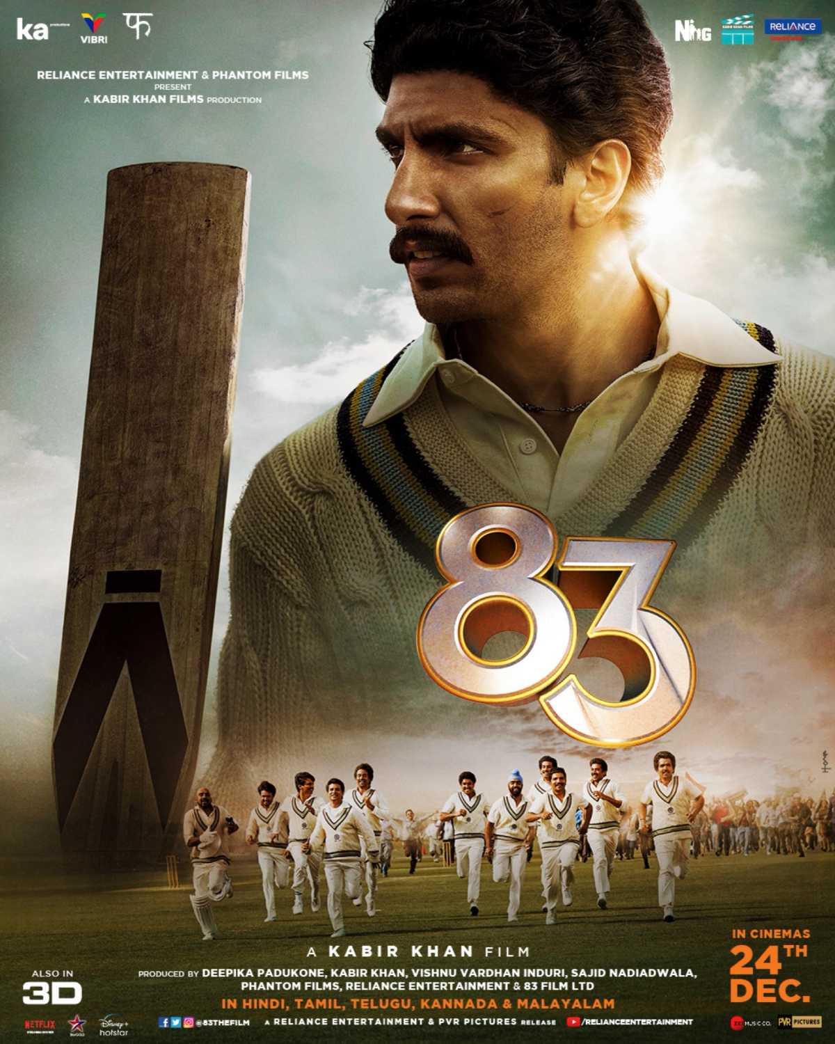83 (2021) Hindi 1080P Nf Webrip X264 Dd5 1 Esub - Mkvcinemas