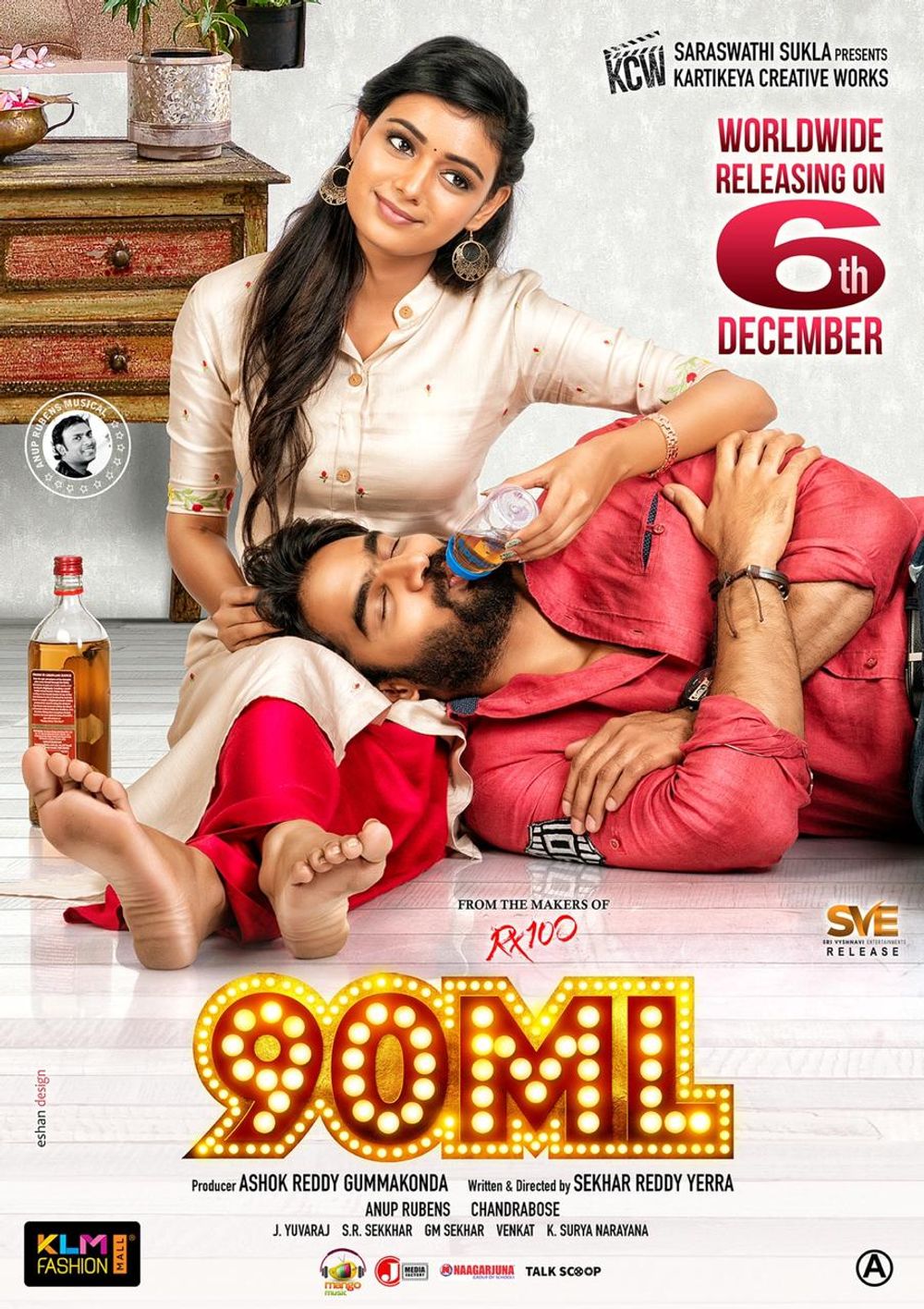 90Ml (2019) Uncut 1080P Webrip X264 Esub [Dual Audio][Hindi Dd2 0 Telugu 2 0] -Dmv