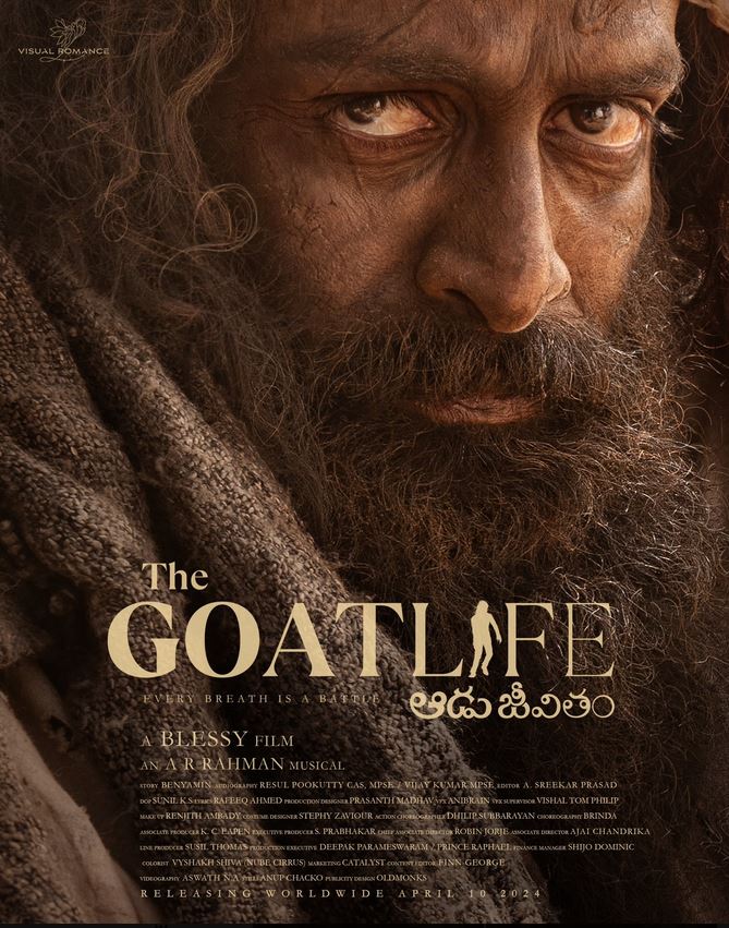 Aadujeevitham The Goat Life (2024) Uncut 1080P Nf Webrip X265 Hevc Esub [Dual Audio][Hindi 5 1 Malayalam 5 1] -Hdhub