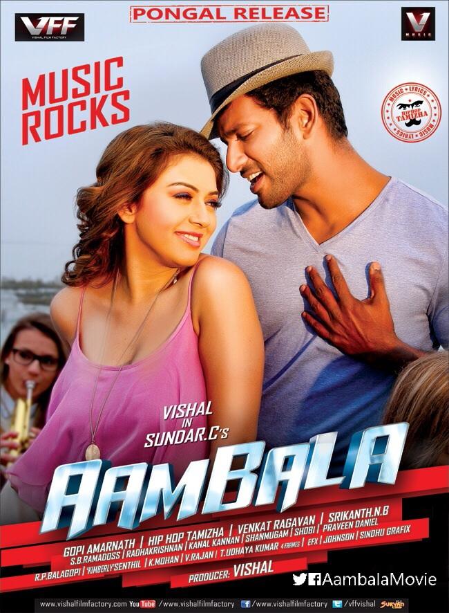 Aambala (2015) [Hdrip - X264 - 1 2Gb - Esubs - Tamil]