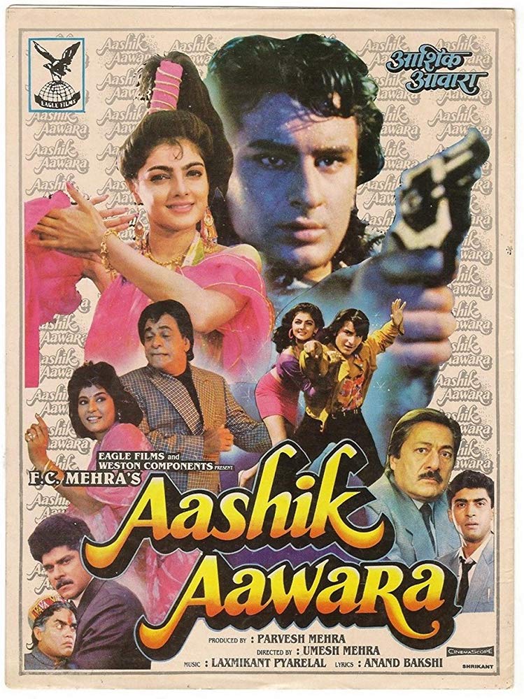 Aashik Aawara (1993) Hindi 720P Dvdrip X264 Aac-Skymovieshd