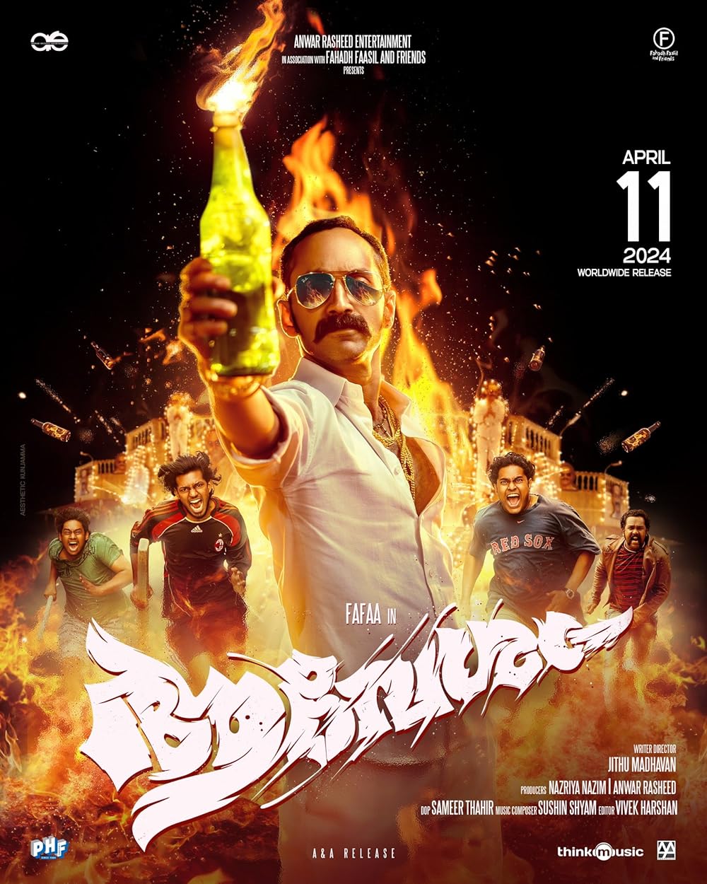 Aavesham (2024) Uncut 1080P Amzn Webrip X264 Esub [Dual Audio][Hindi 5 1 Malayalam 5 1] -Mkvc
