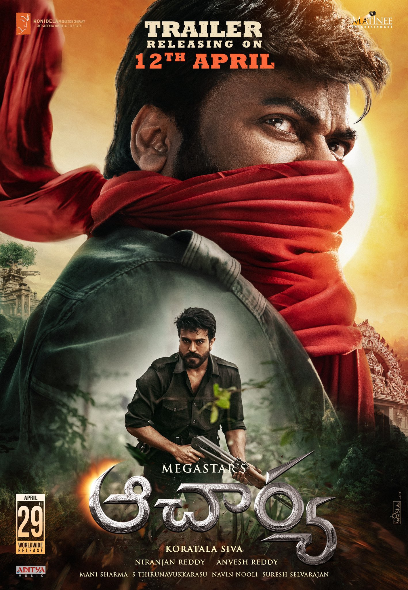 Acharya (2022) Uncut 1080P Amzn Webrip X264 Esub [Dual Audio][Hindi 5 1 Telugu 5 1] -Dlhub