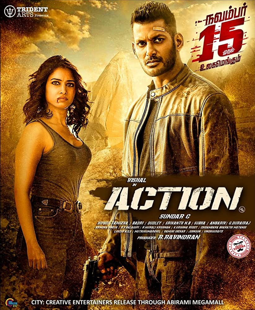 Action (2019) Uncut 1080P Webrip X265 Hevc Esub [Dual Audio][Hindi 2 0 Tamil 2 0] -Dmv
