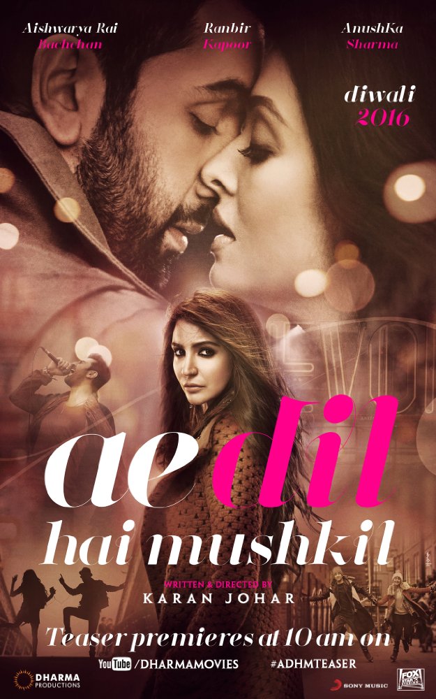 Ae Dil Hai Mushkil (2016) Hindi 1080P Bluray X264 Dd5 1 Esub - Mkvcinemas