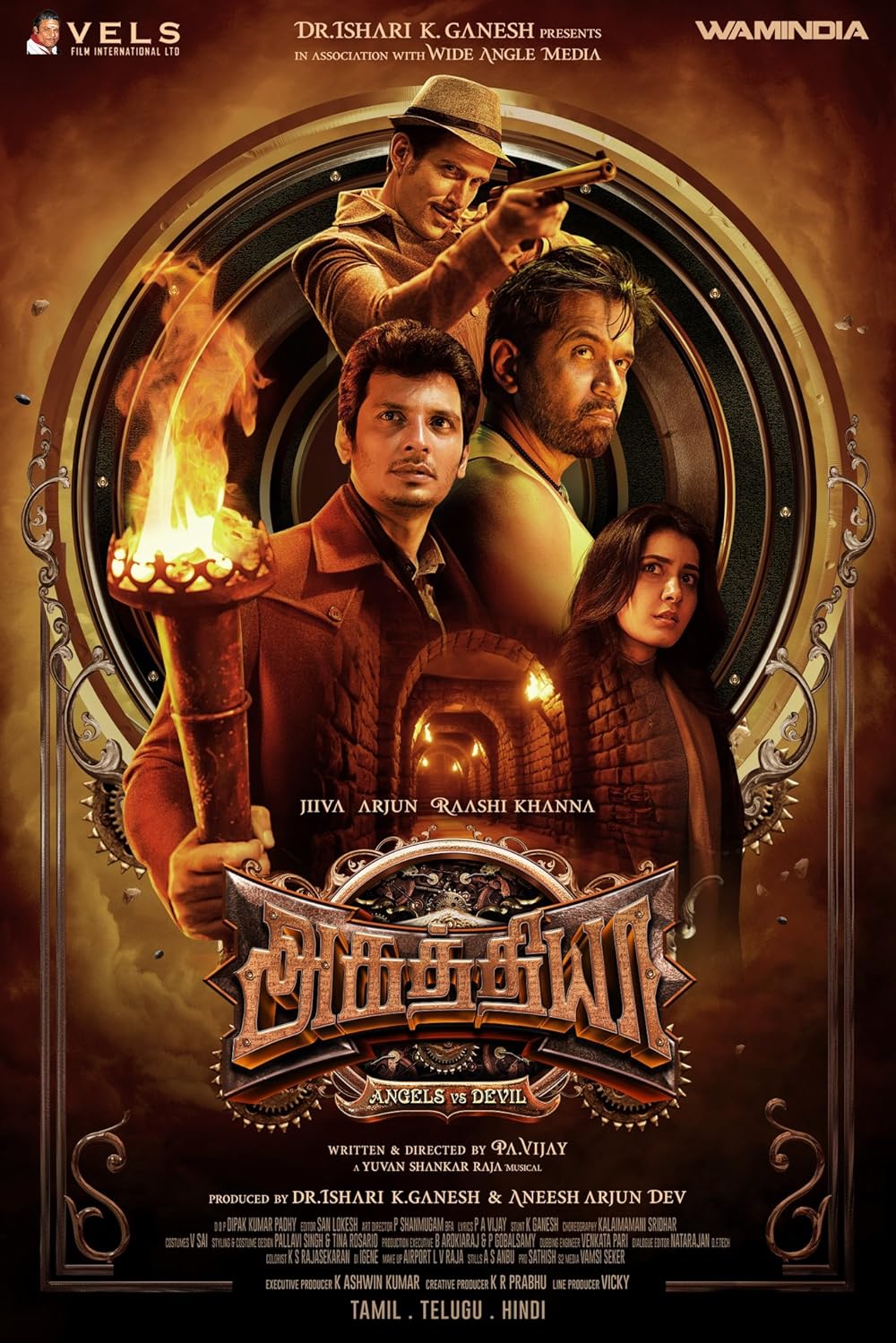 Aghathiyaa (2025) Uncut 720P Webrip X264 Esub [Dual Audio][Hindi 5 1 Tamil 5 1] -Dmv
