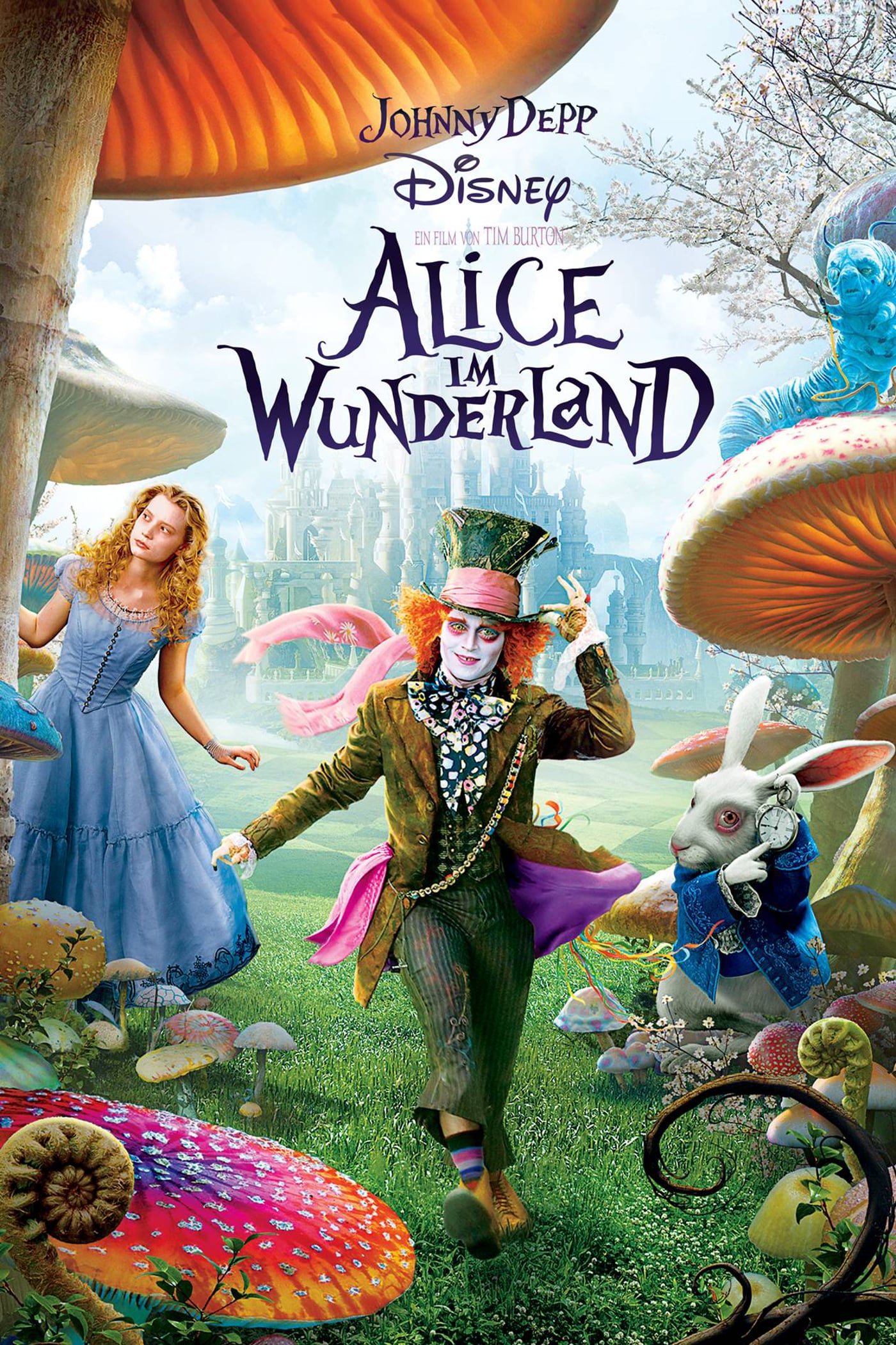 Alice In Wonderland (2010) 720P Bluray X264 Esub [Dual Audio][Hindi 2 0 English 5 1] -Mkvc