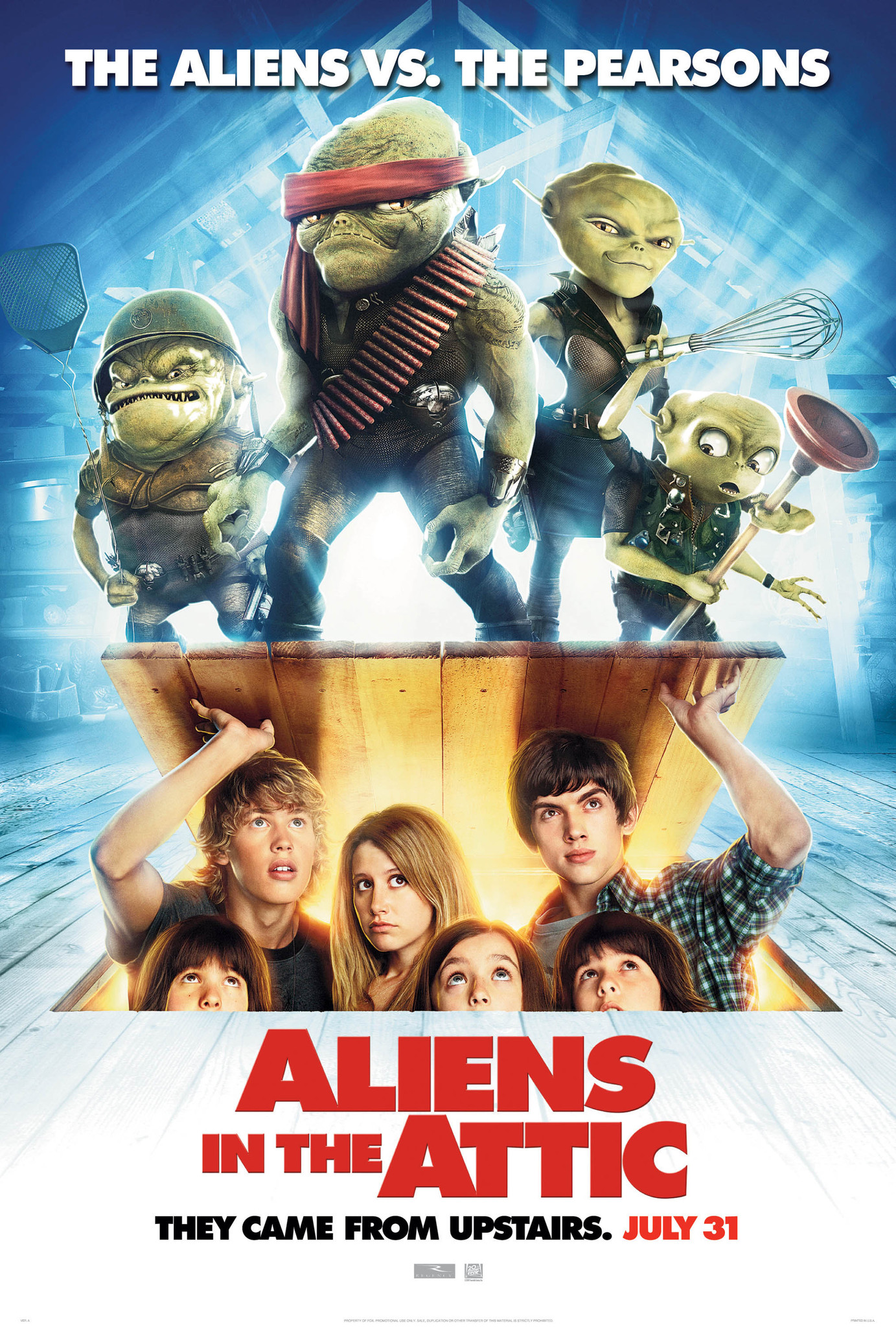 Aliens In The Attic (2009) 1080P Bluray X265 Hevc Esub [Dual Audio][Hindi 2 0 English 5 1] -Mkvc