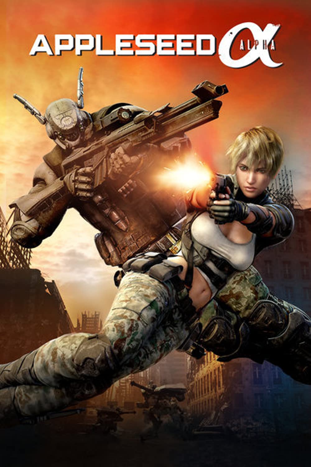 Appleseed Alpha (2014) 720P Bluray X264 Esub [Dual Audio][Hindi 5 1 English 5 1] -Mkvc
