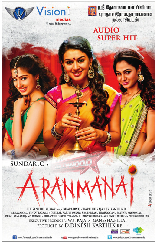 Aranmanai (2014) Uncut 720P Webrip X264 Esub [Dual Audio][Hindi 2 0 Tamil 2 0] -Dmv
