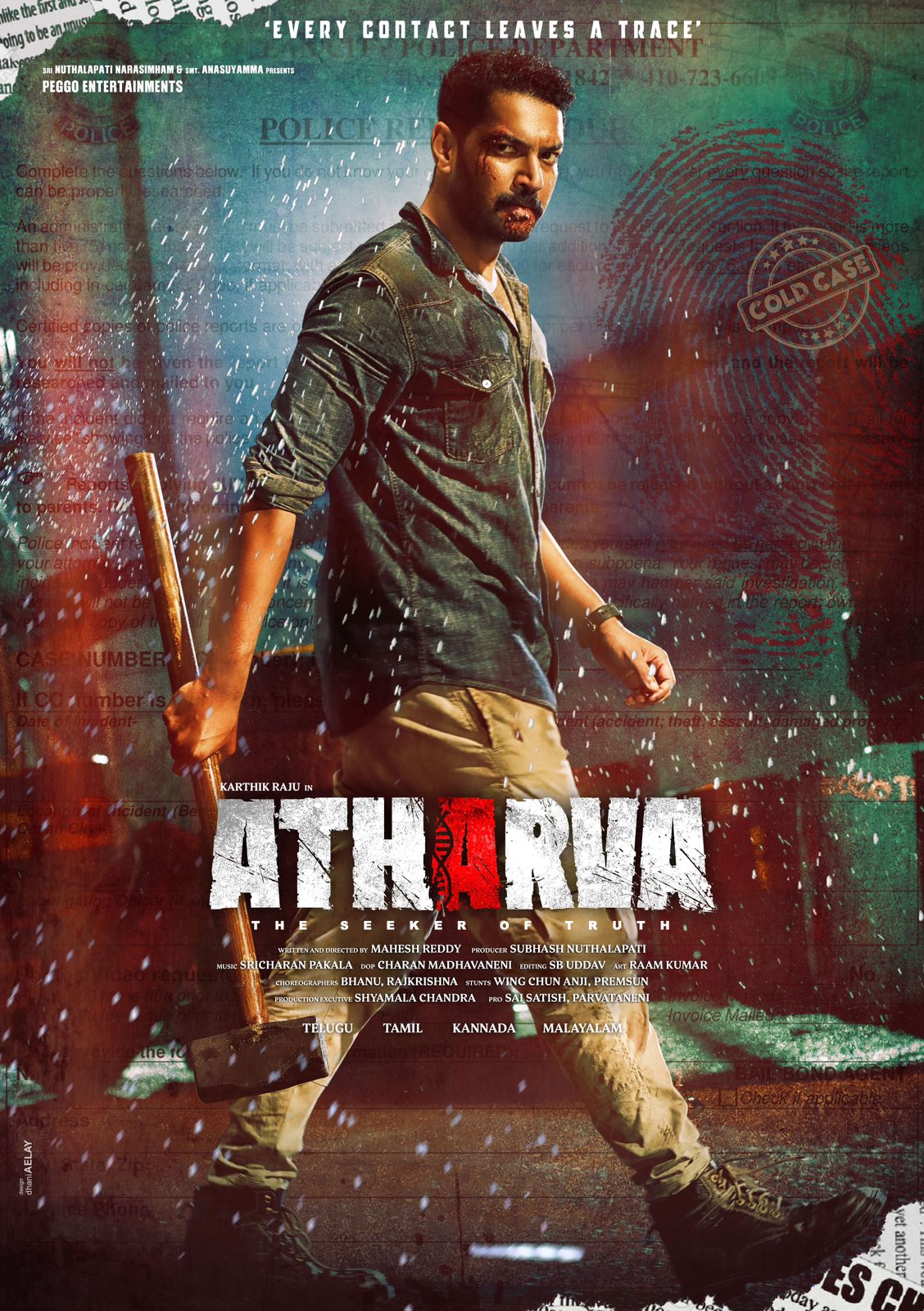 Atharva (2023) Uncut 1080P Webrip X264 Esub [Dual Audio][Hindi 2 0 Telugu 5 1] -Dmv