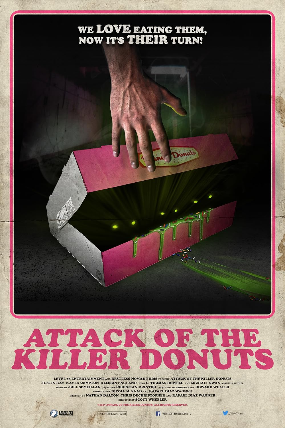 Attack Of The Killer Donuts (2016) 720P Bluray X264 Esub [Dual Audio][Hindi 2 0 English 5 1] -Msmod