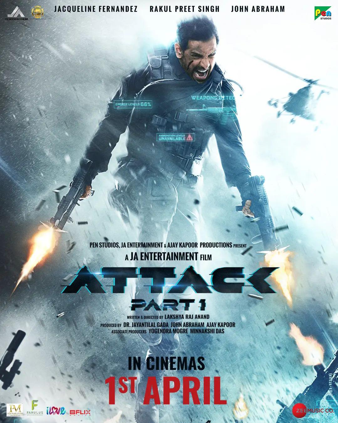 Attack - Part 1 (2022) Hindi 1080P Zee5 Webrip X264 Dd5 1 Esub - Mkvcinemas