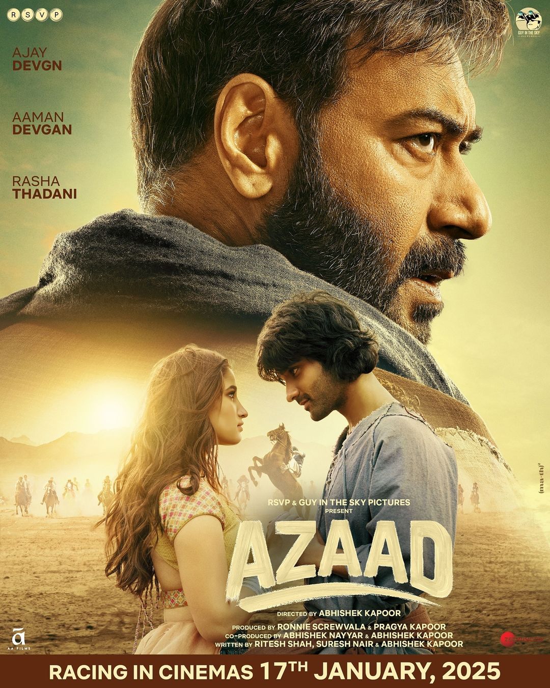 Azaad (2025) Hindi 1080P Nf Webrip X264 Dd5 1 Esub - Mkvcinemas