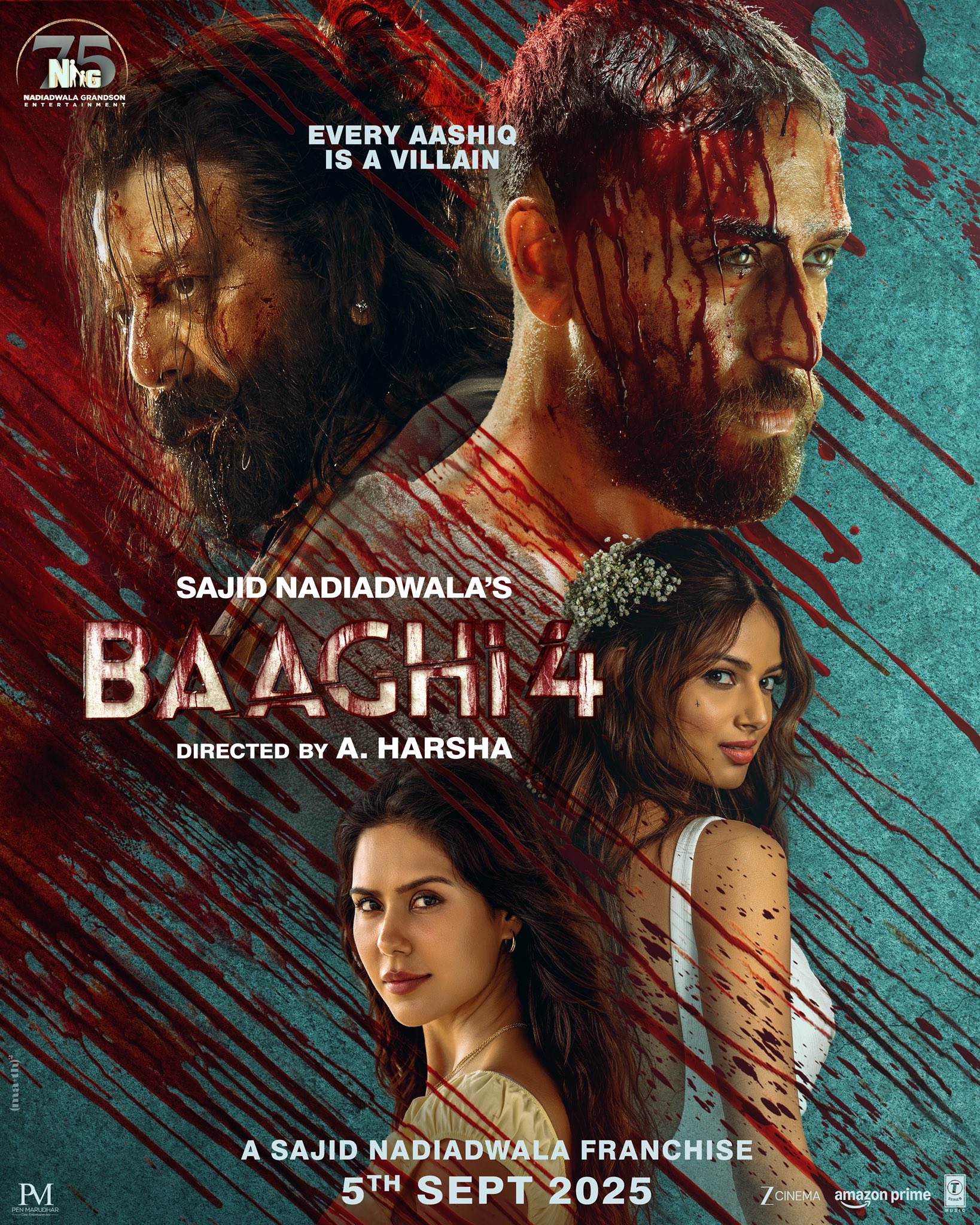 Baaghi 4 (2025) Hindi 1080P Amzn Webrip X265 Hevc 10Bit Dd5 1 Esub - Hdhub4U
