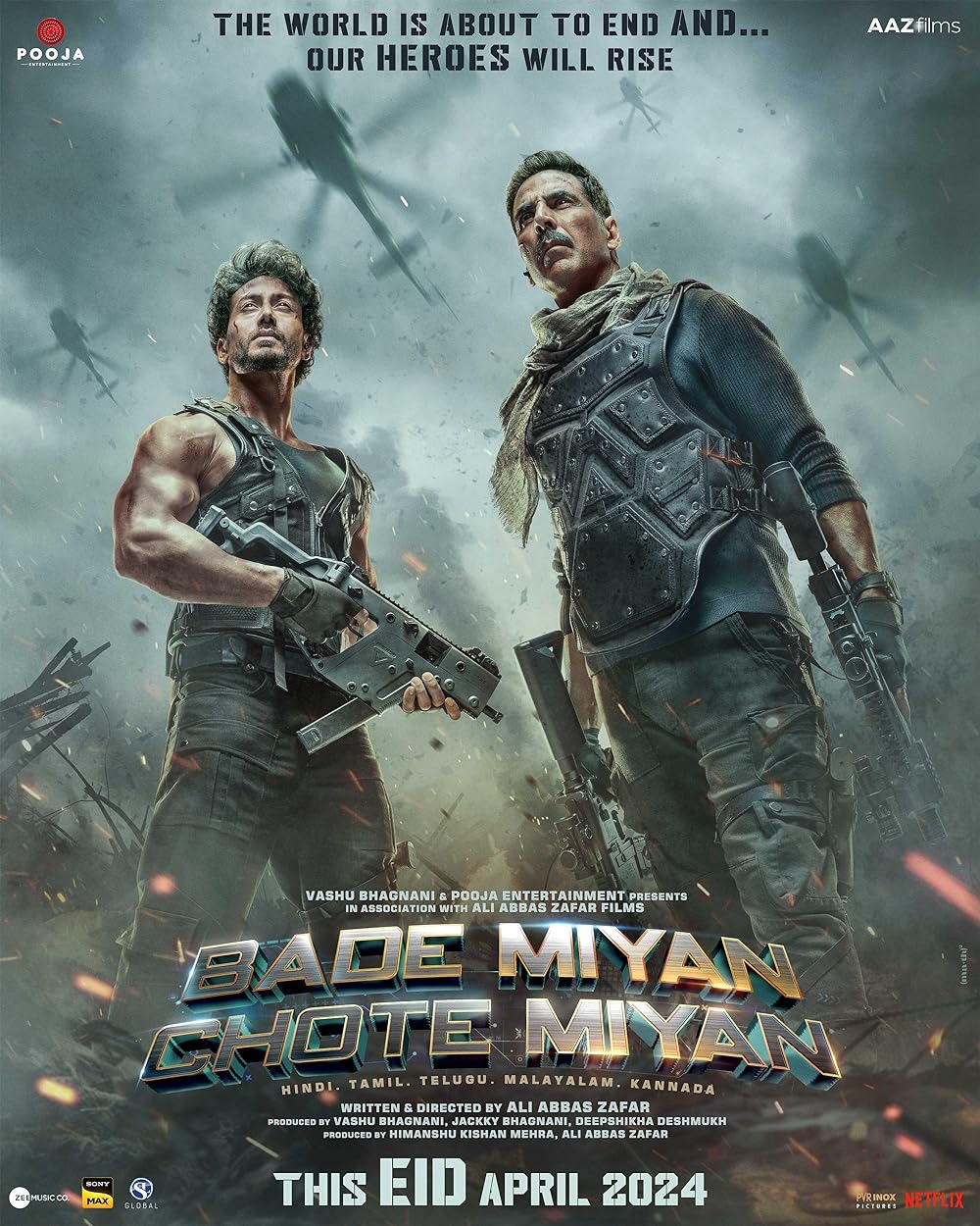 Bade Miyan Chote Miyan (2024) Hindi 1080P Nf Webrip X265 Hevc 10Bit Dd5 1 Esub - Mkvcinemas