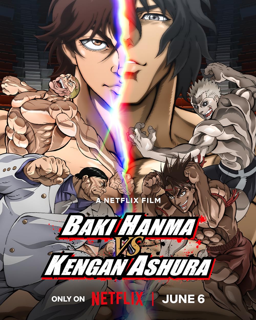 Baki Hanma Vs Kengan Ashura (2024) 1080P Nf-Web X265 Hevc Msubs [Multi Audio][Hindi 5 1 English 5 1 Japanese 5 1] -Msmod