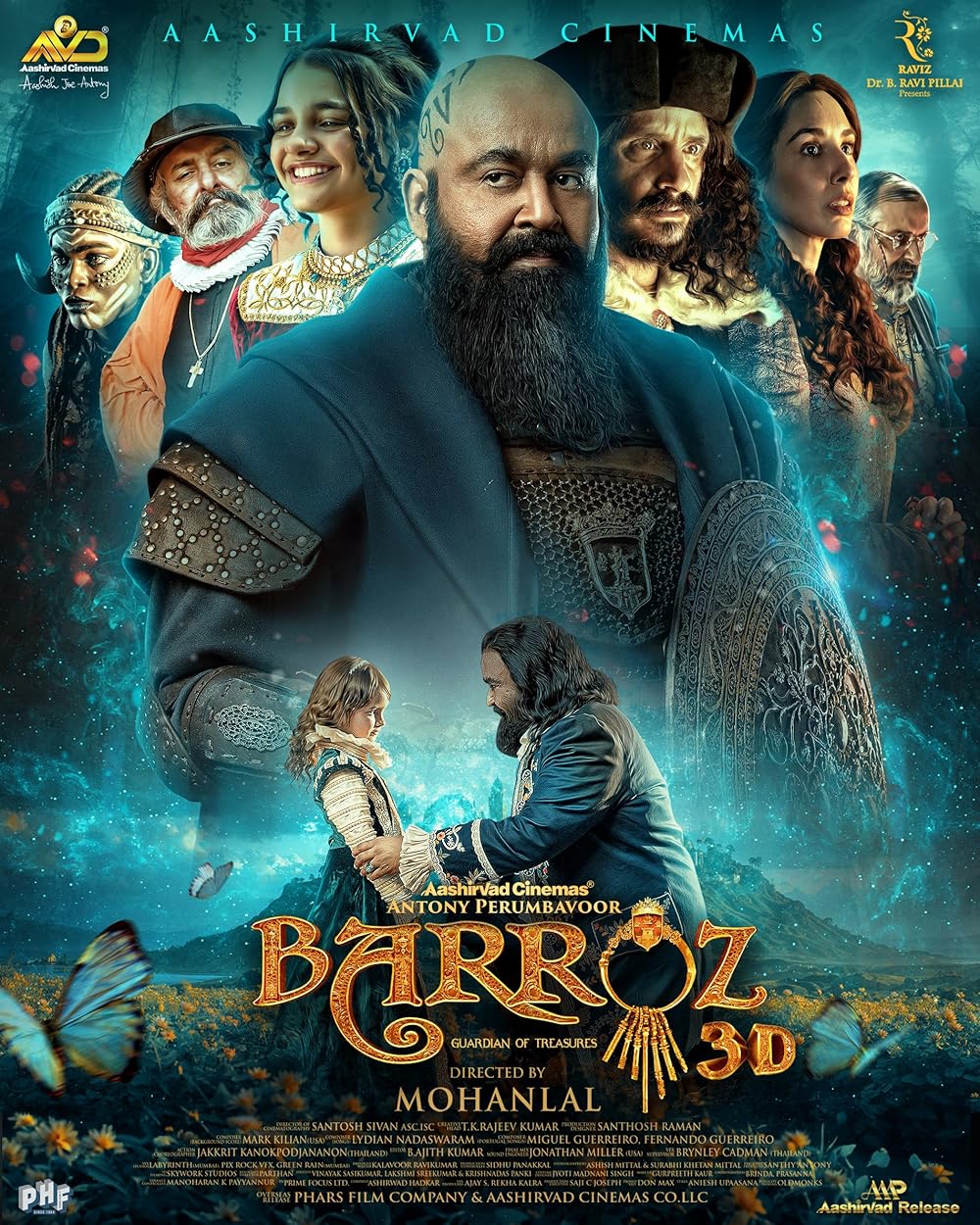 Barroz (2024) Uncut 720P Webrip X264 Esub [Dual Audio][Hindi 5 1 Malayalam 5 1] -Mkvc