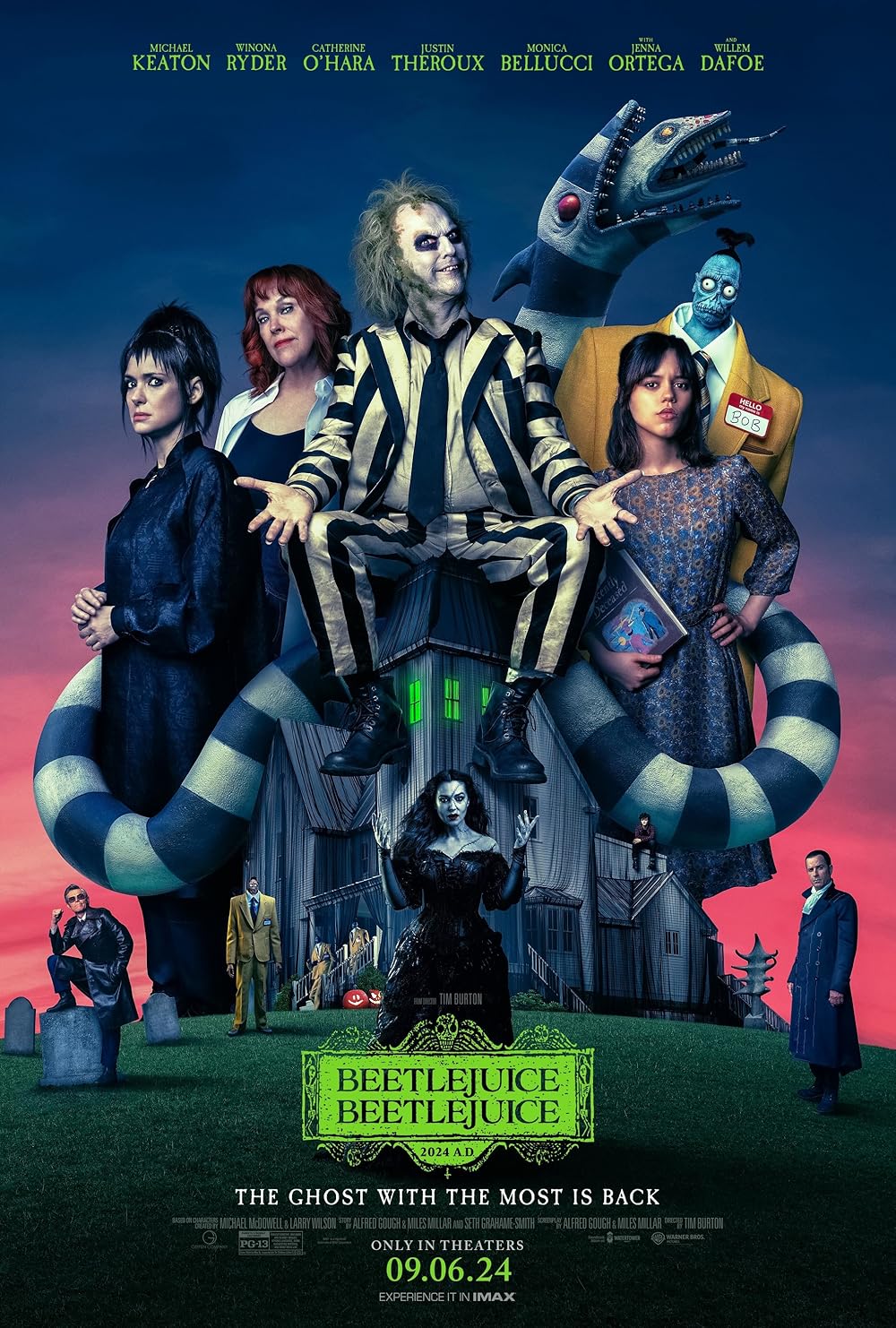 Beetlejuice Beetlejuice (2024) 1080P Hmax-Web X265 Hevc 10Bit Aac 5 1 Msubs-Psa