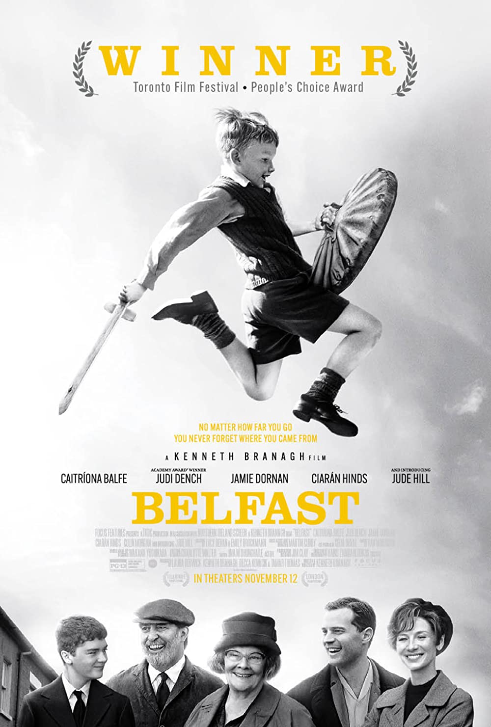 Belfast (2021) 720P Bluray X264 Esub [Dual Audio][Hindi 5 1 English 5 1] -Mkvc