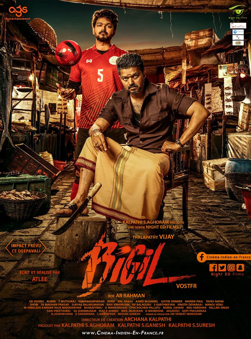 Bigil (2019) Uncut 1080P Webrip X265 Hevc Esub [Dual Audio][Hindi 5 1 Tamil 5 1] -Hdhub
