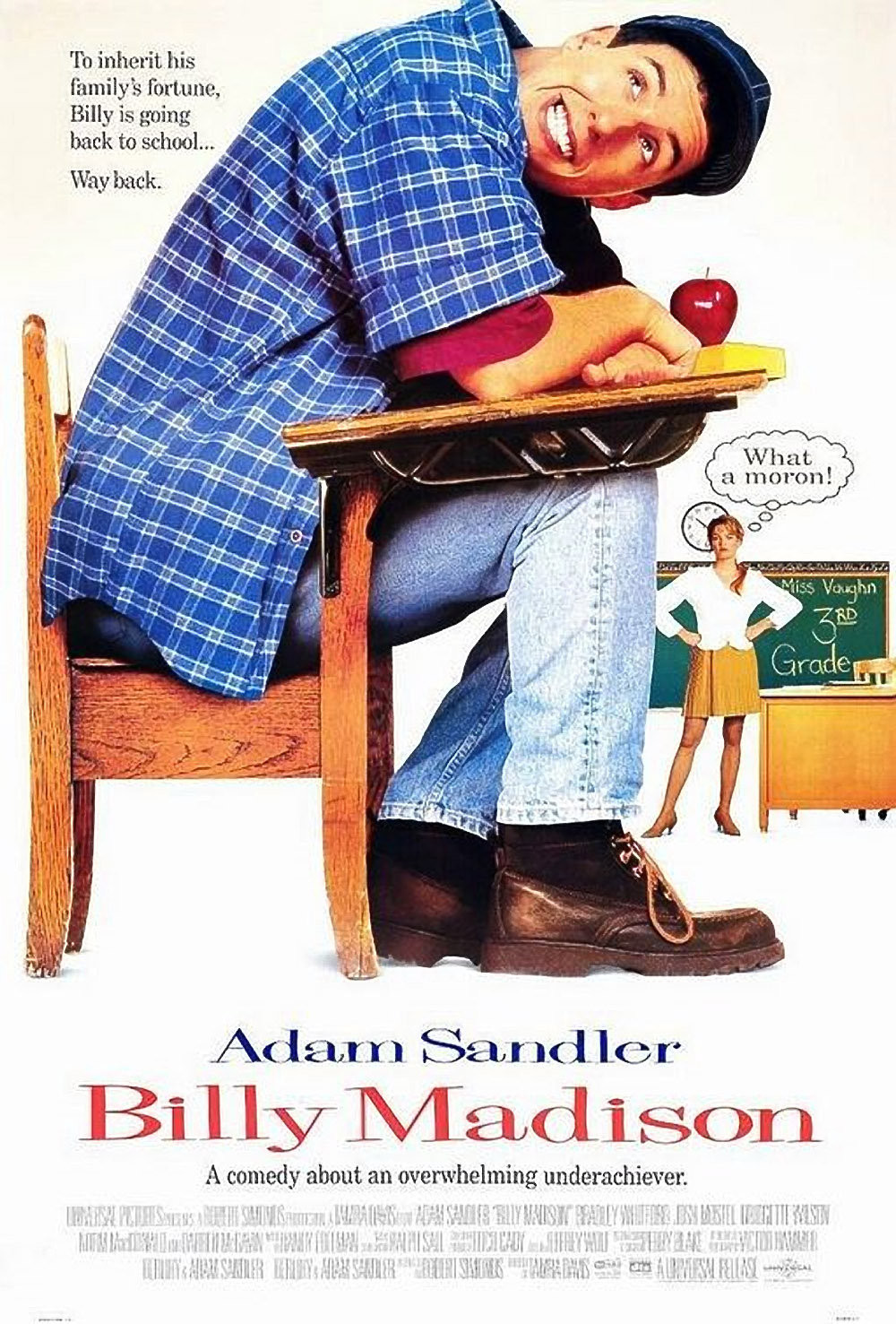 Billy Madison (1995) 720P Bluray X264 Esub [Dual Audio][Hindi 5 1 English 5 1] -Mkvc