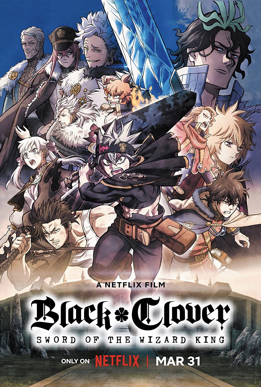Black Clover Sword Of The Wizard King (2023) 1080P Nf-Web X265 Hevc Msubs [Multi Audio][Hindi 5 1 English 5 1 Japanese 5 1] -Mkvc
