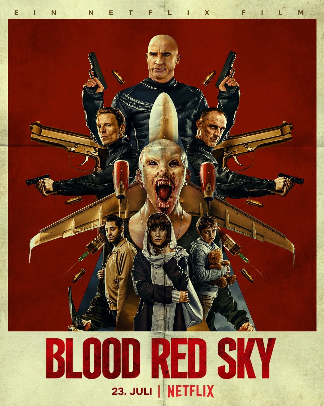 Blood Red Sky (2021) 1080P Nf-Web X265 Hevc Msubs [Dual Audio][German 5 1 English 5 1] -Psa