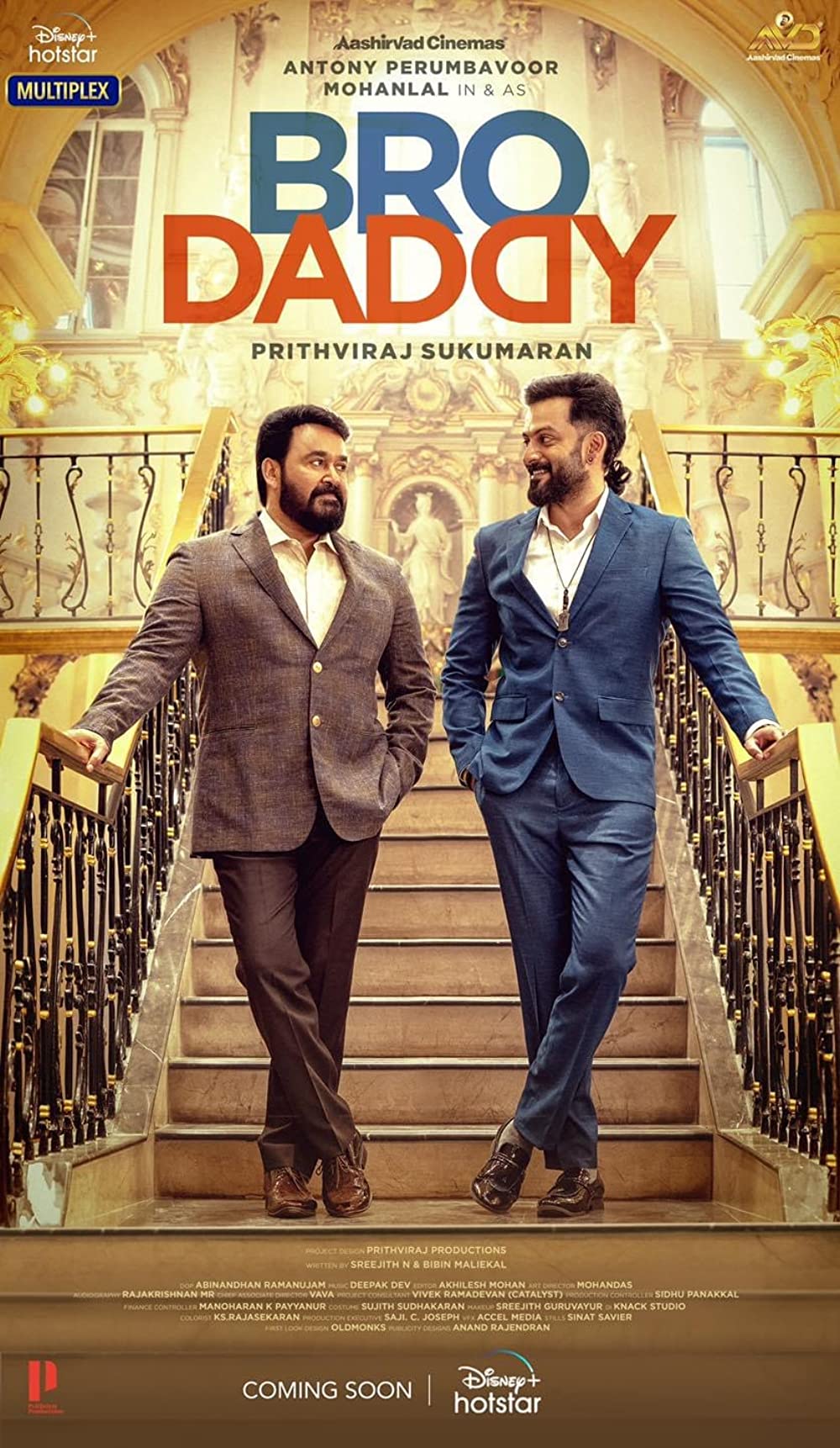 Bro Daddy (2022) Malayalam 1080P Web-Dl Avc Untouched X264 Dd5 1 Esub -1Tmv