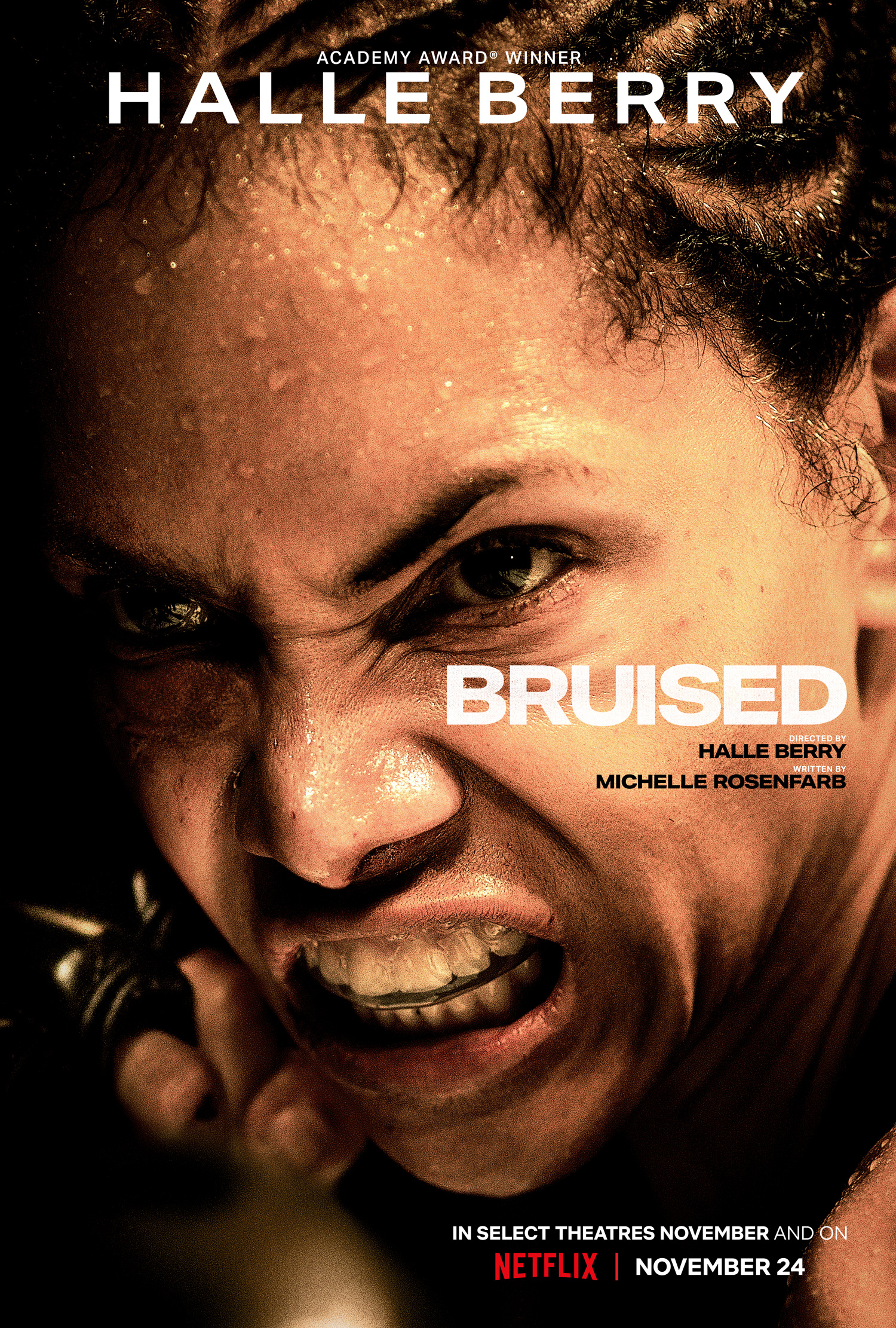 Bruised (2020) 720P Nf-Web X264 Msubs [Dual Audio][Hindi 5 1 English 5 1] -Mkvc