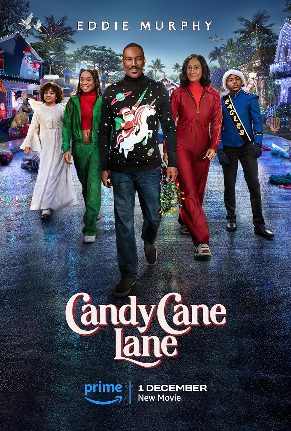 Candy Cane Lane (2023) 720P Amzn-Web X264 Msubs [Dual Audio][Hindi 5 1 English 5 1] -Mkvc