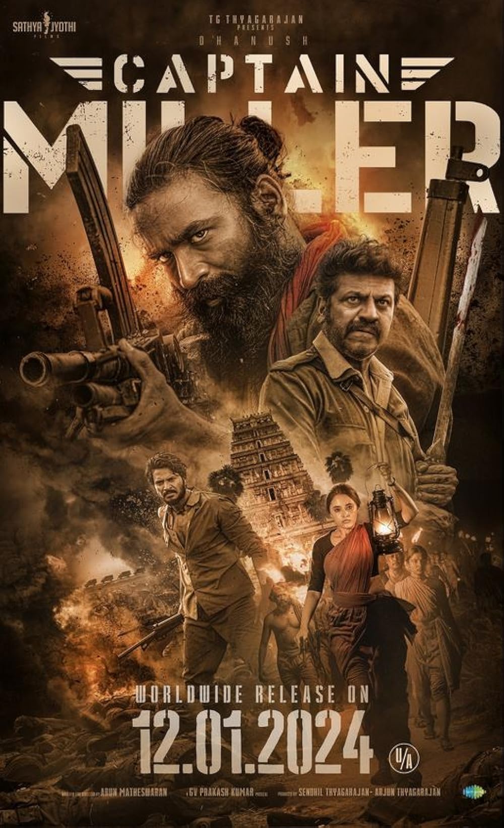 Captain Miller (2024) Hindi Dubbed 1080P Amzn Webrip X264 Dd5 1 Esub - Desiremovies
