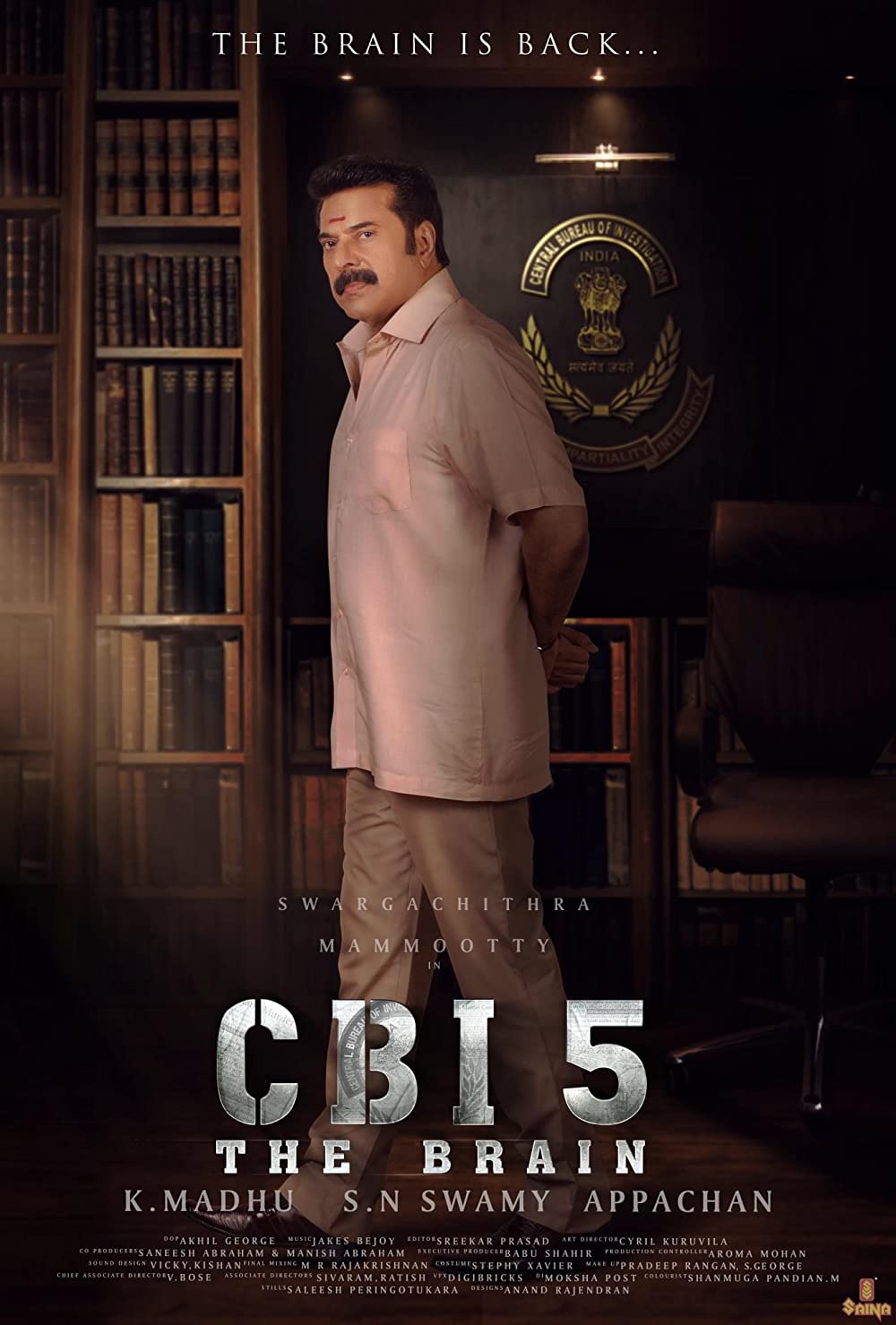 Cbi 5 The Brain (2022) 720P Nf Webrip X264 Msubs [Dual Audio][Hindi Dd2 0 Malayalam 2 0] -Mkvc