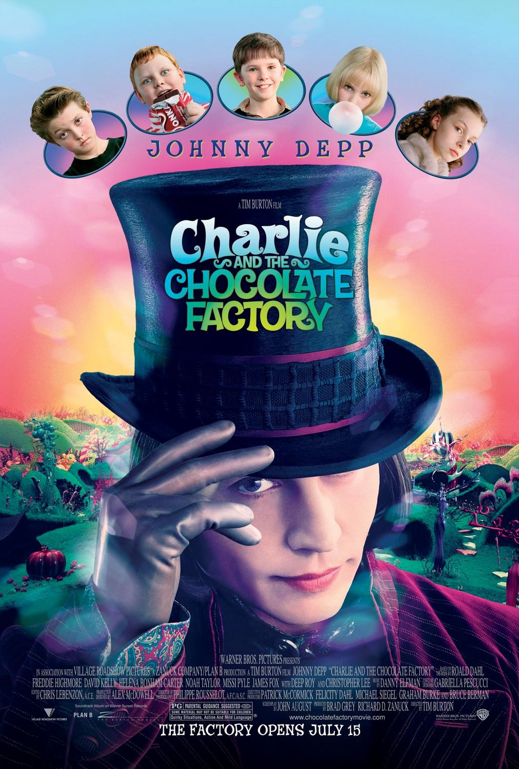 Charlie And The Chocolate Factory (2005) Bluray 720P 800Mb Ganool