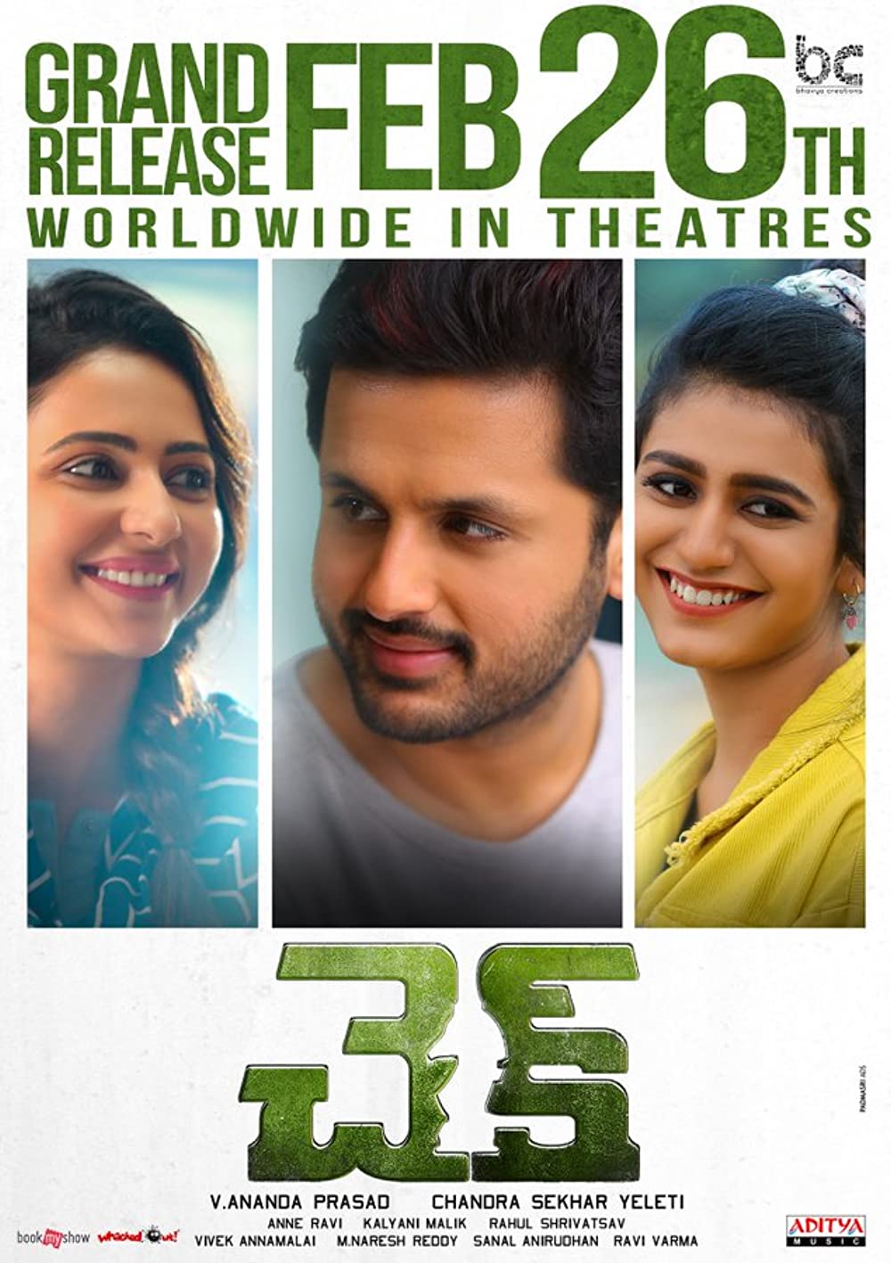 Check (2021) Uncut 720P Webrip X264 Esub [Dual Audio][Hindi 5 1 Telugu 5 1] -Dmv
