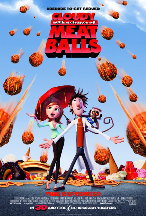 Cloudy With A Chance Of Meatballs (2009) 720P Bluray X264 Esub [Dual Audio][Hindi 2 0 English 5 1] -Mkvc