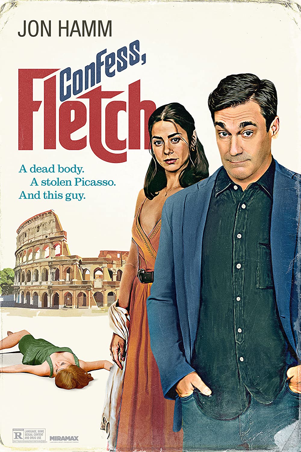 Confess Fletch (2022) 720P Bluray X264 Esub [Dual Audio][Hindi 5 1 English 5 1] -Mkvc