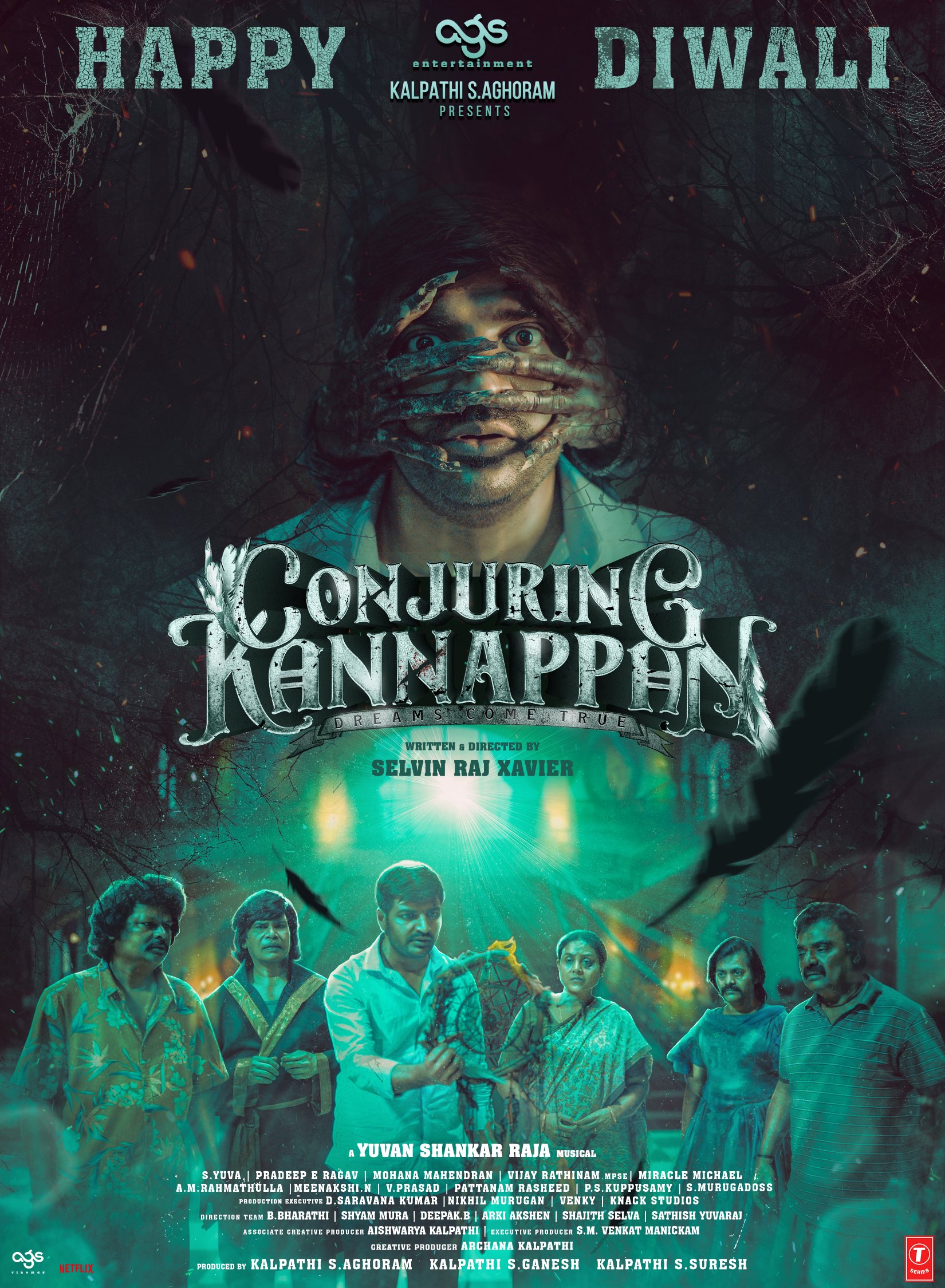 Conjuring Kannappan (2023) Uncut 1080P Webrip X264 Esub [Dual Audio][Hindi 2 0 Tamil 5 1] -Mkvc