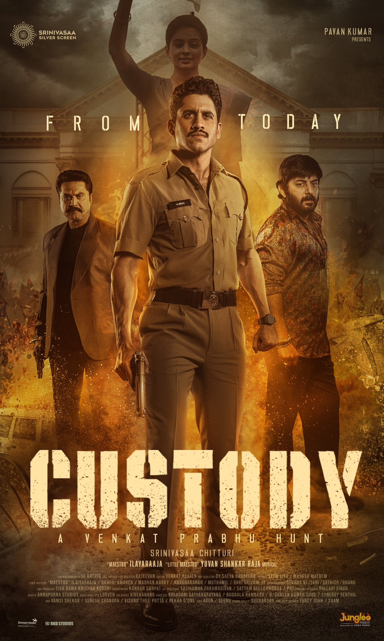 Custody (2023) Uncut 1080P Amzn Webrip X264 Esub [Dual Audio][Hindi 5 1 Telugu 5 1] -Dmv