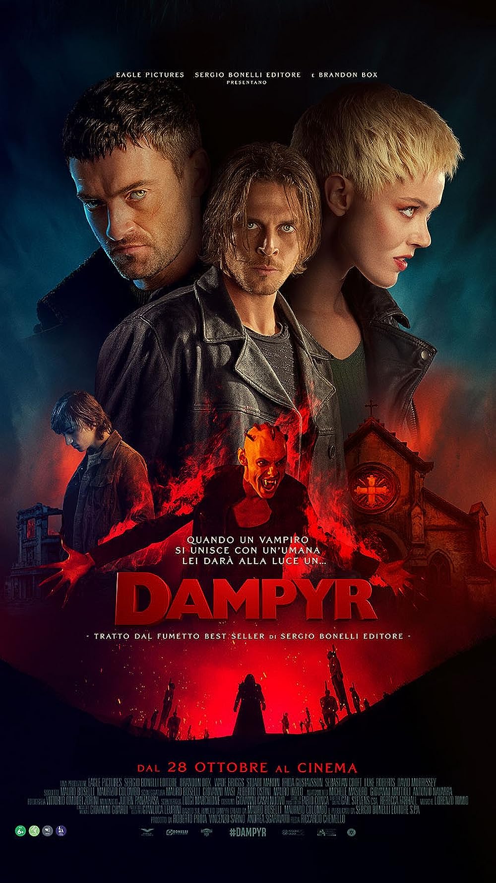 Dampyr (2022) 720P Amzn-Web X264 Esub [Dual Audio][Hindi 5 1 English 5 1] -Msmod