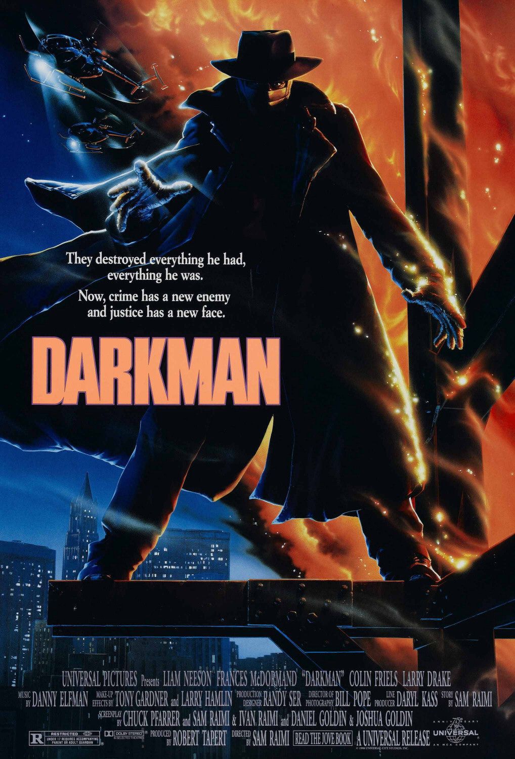 Darkman (1990) 1080P Bluray X265 Hevc Esub [Dual Audio][Hindi 5 1 English 5 1] -Kmhd