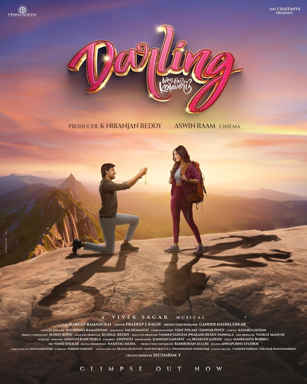 Darling (2024) Uncut 720P Webrip X264 Esub [Dual Audio][Hindi 5 1 Telugu 5 1] -Hdhub