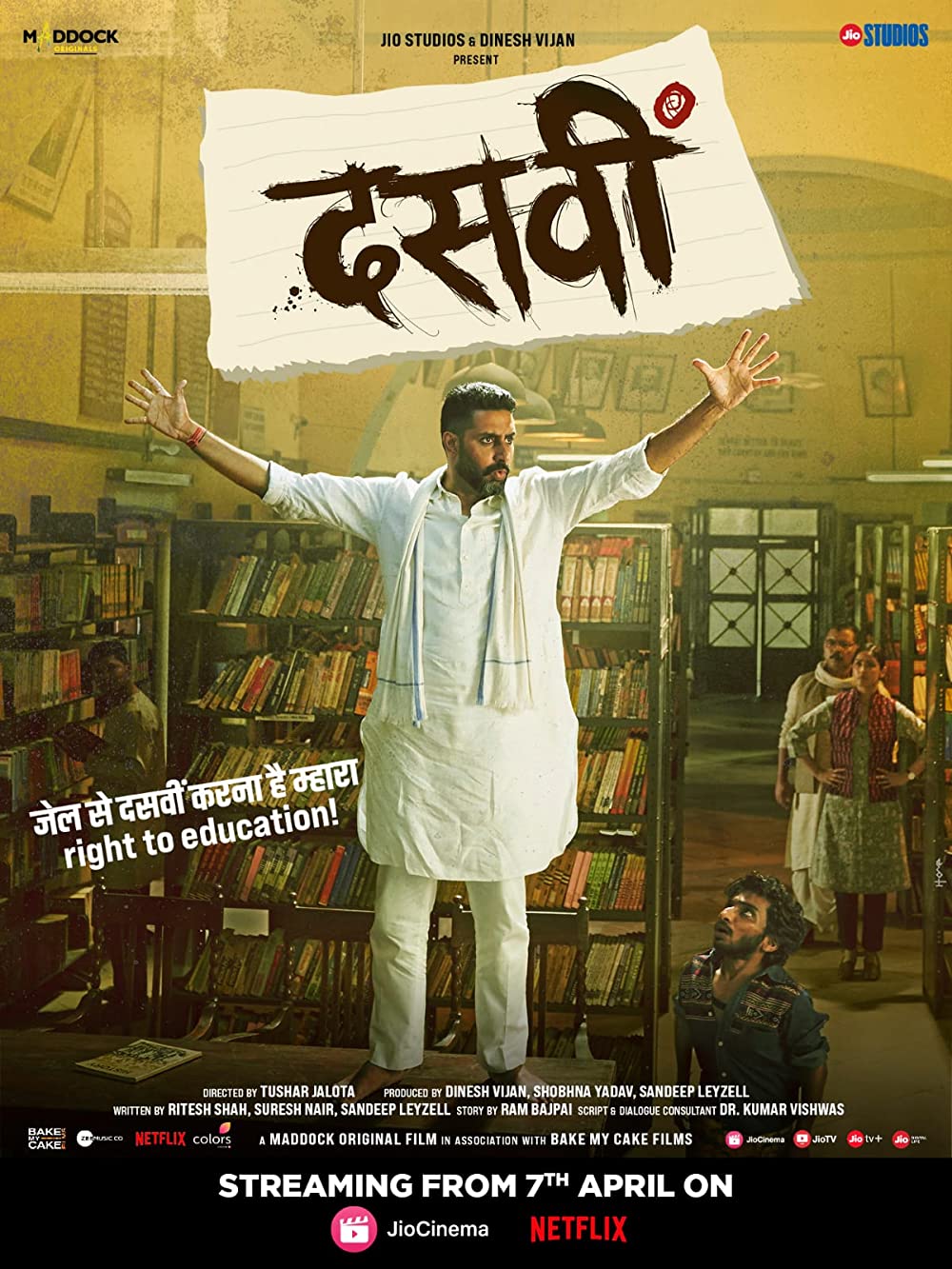Dasvi (2022) Hindi 1080P Webrip X264 Dd5 1 Esub - Mkvcinemas