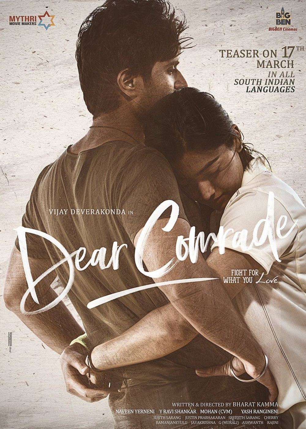 Dear Comrade (2019) Uncut 1080P Ds4K Webrip X265 Hevc Esub [Dual Audio][Hindi 5 1 Telugu 5 1] -Hdhub