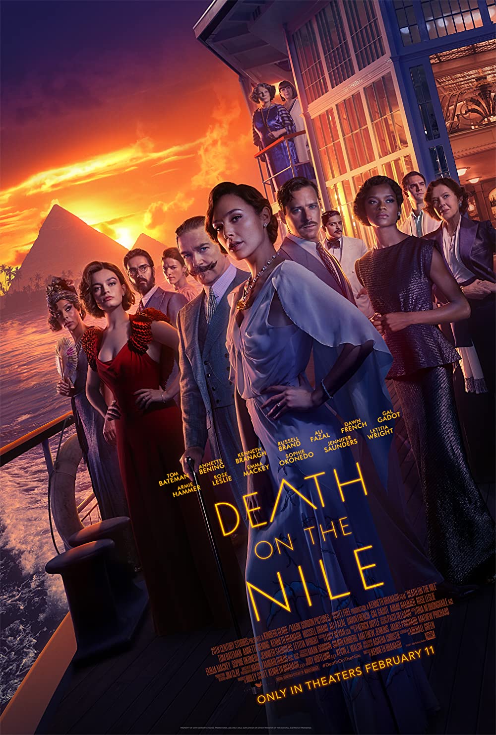 Death On The Nile (2022) 1080P Bluray X265 Hevc 10Bit Aac 5 1 Esub-Psa