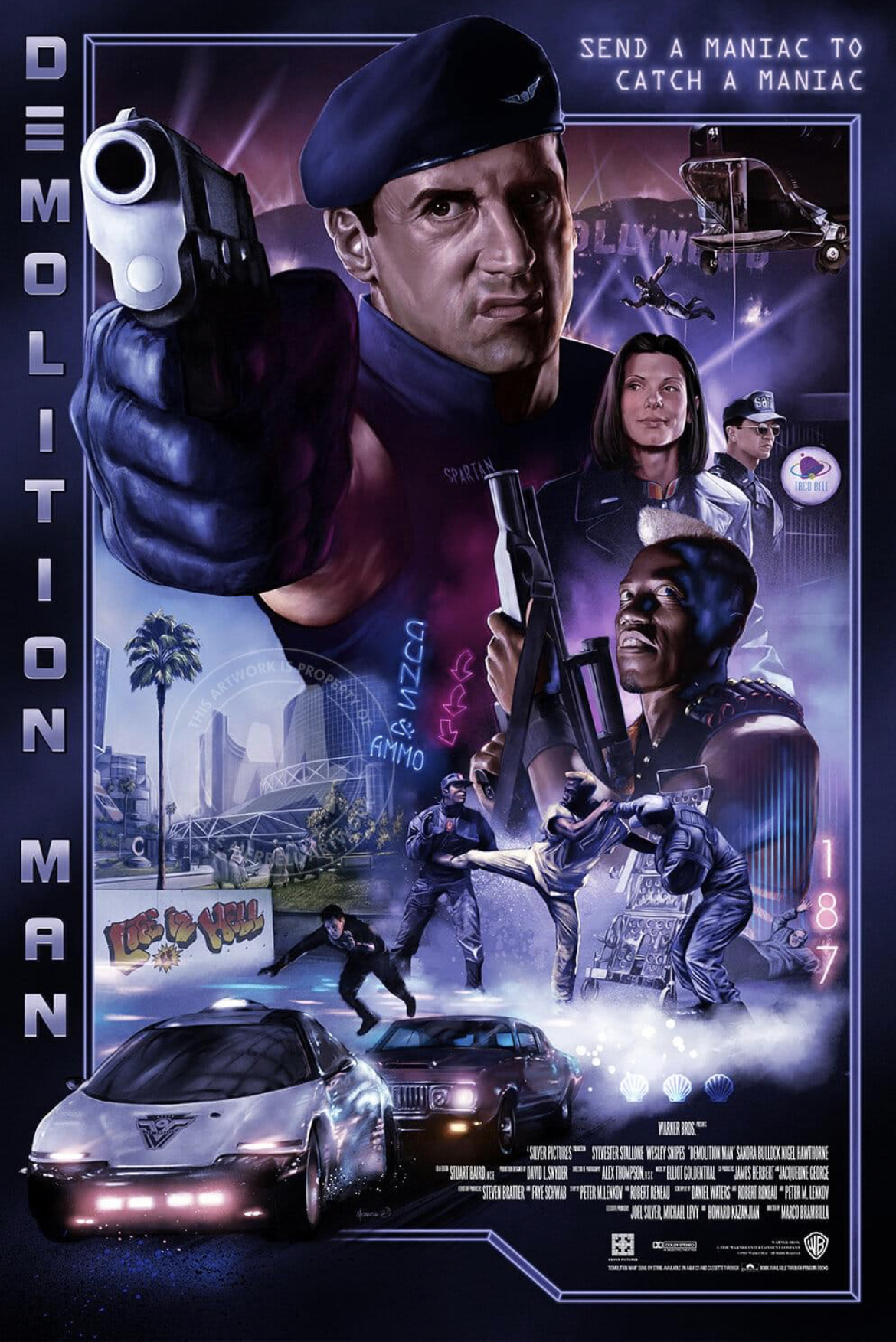 Demolition Man (1993) 720P Bluray X264 Esub [Dual Audio][Hindi 2 0 English 2 0] -Msmod