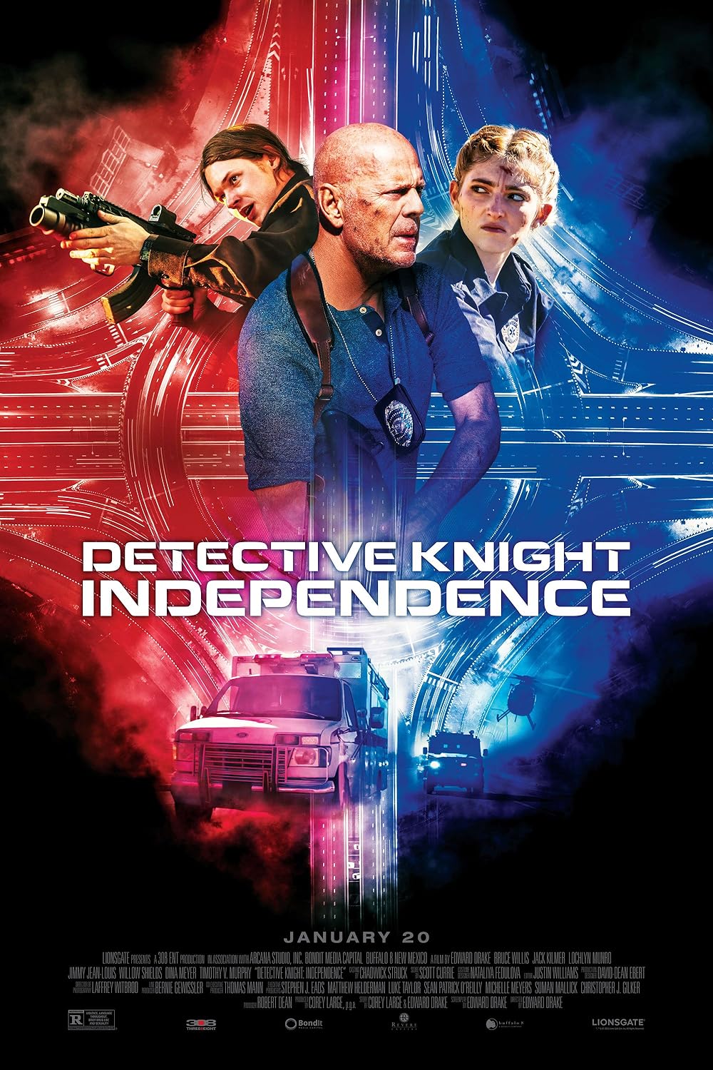 Detective Knight Independence (2023) 720P Bluray X264 Esub [Dual Audio][Hindi 2 0 English 5 1] -Mkvc