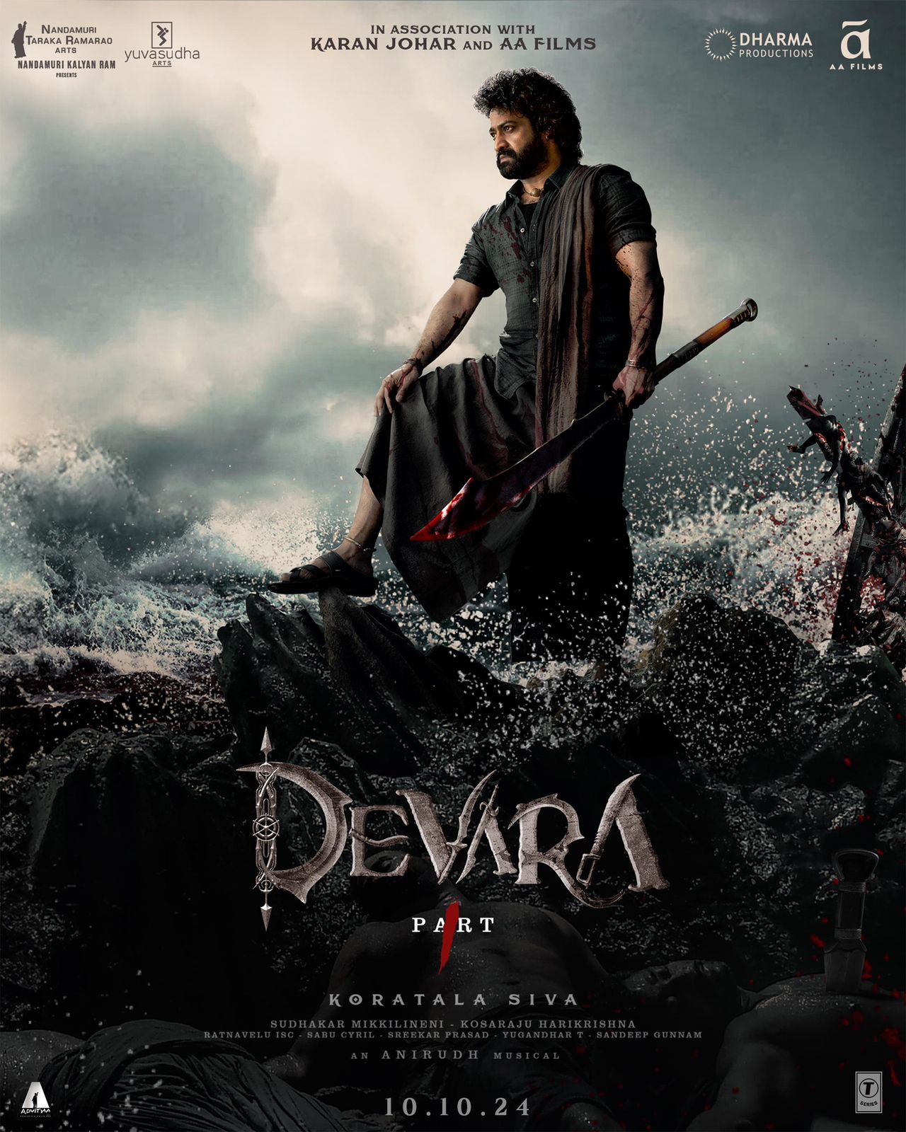 Devara Part 1 (2024) Uncut 1080P Webrip X264 Esub [Dual Audio][Hindi (Clean) Telugu 5 1] -Mkvc