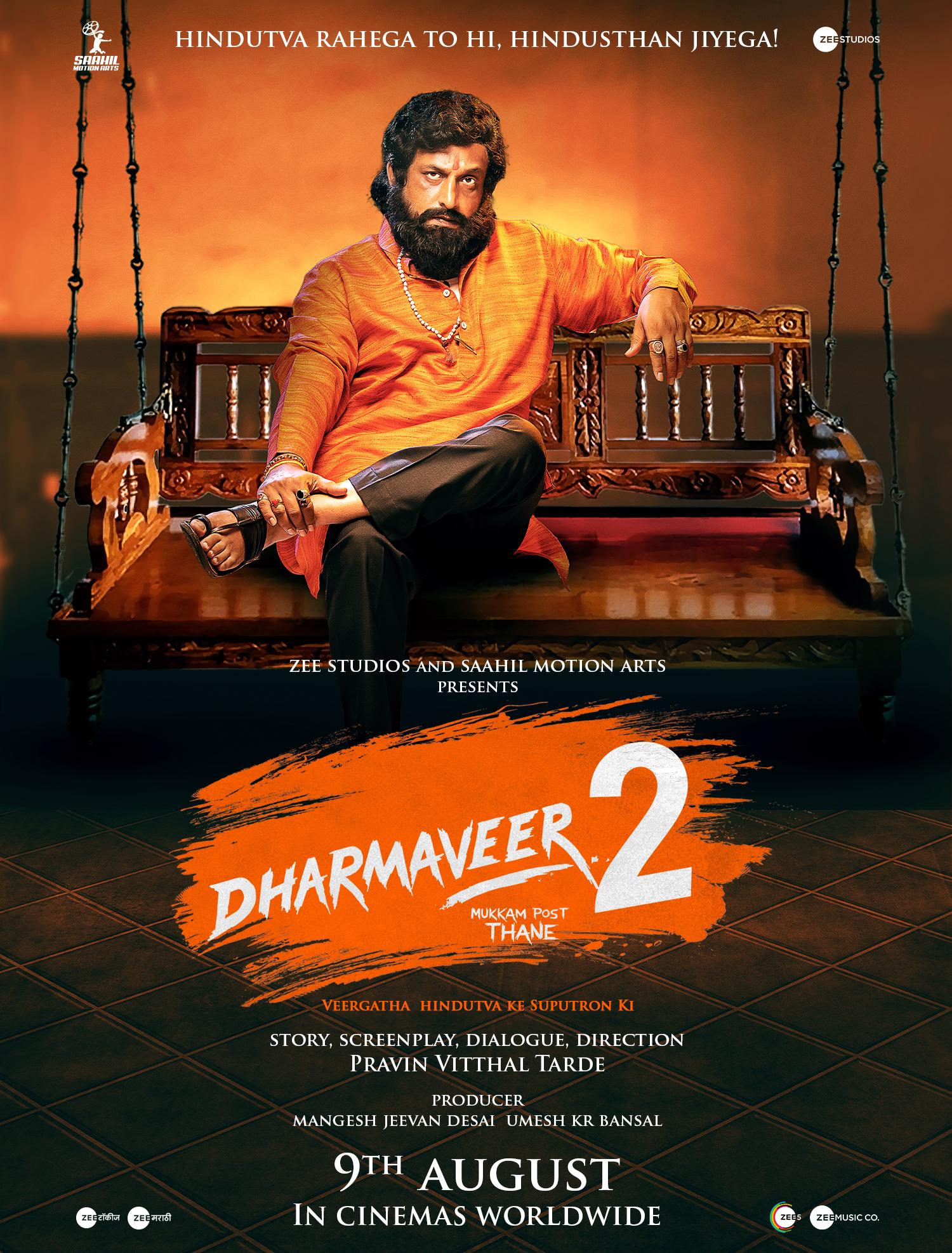 Dharmaveer 2 (2024) Uncut 1080P Webrip X264 Esub [Dual Audio][Hindi 5 1 Marathi 5 1] -Mkvc